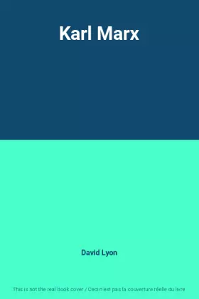 Couverture du produit · Karl Marx