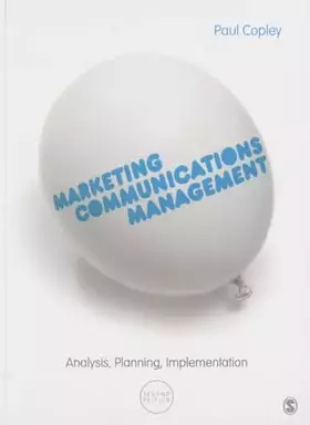 Couverture du produit · Marketing Communications Management: Analysis, Planning, Implementation