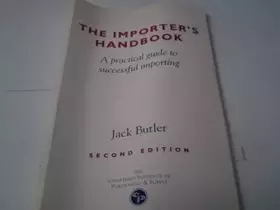 Couverture du produit · The Importer's Handbook