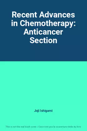 Couverture du produit · Recent Advances in Chemotherapy: Anticancer Section