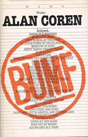 Couverture du produit · Bumf