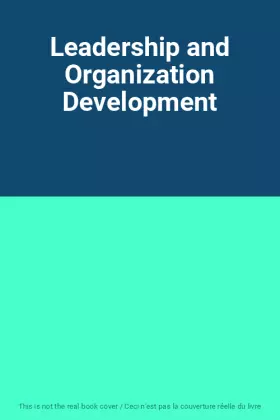 Couverture du produit · Leadership and Organization Development