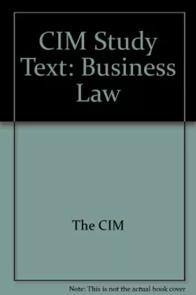 Couverture du produit · CIM Study Text