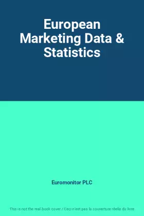 Couverture du produit · European Marketing Data & Statistics