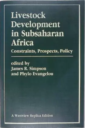 Couverture du produit · Livestock Development In Subsaharan Africa: Constraints, Prospects, Policy