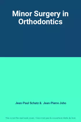 Couverture du produit · Minor Surgery in Orthodontics