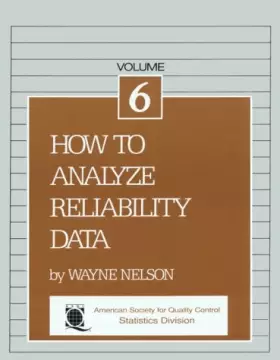 Couverture du produit · How to Analyze Reliability Data