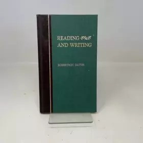 Couverture du produit · Reading and Writing (Tanner Lectures on Human Values, Vol 13)