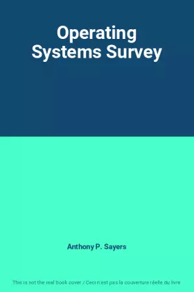 Couverture du produit · Operating Systems Survey