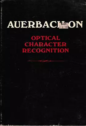 Couverture du produit · Optical Character Recognition