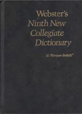 Couverture du produit · Webster's New Collegiate Dictionary