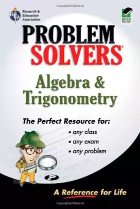 Couverture du produit · Algebra and Trigonometry Problem Solver: A Complete Solution Guide to Any Textbook