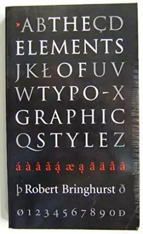 Couverture du produit · The Elements of Typographic Style