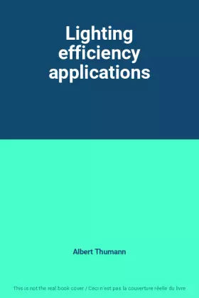 Couverture du produit · Lighting efficiency applications