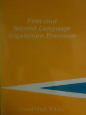 Couverture du produit · First and second language acquisition processes (Cross-linguistic Series on Second Language Research)