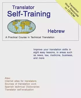 Couverture du produit · Translator Self Training Hebrew: A Practical Course in Technical Translation