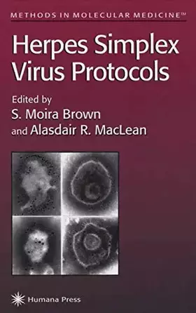Couverture du produit · Herpes Simplex Virus Protocols (Methods in Molecular Medicine, 10)