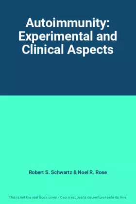 Couverture du produit · Autoimmunity: Experimental and Clinical Aspects