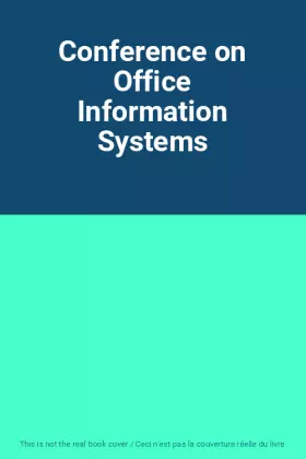 Couverture du produit · Conference on Office Information Systems