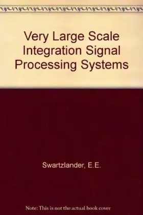 Couverture du produit · Vlsi Signal Processing Systems
