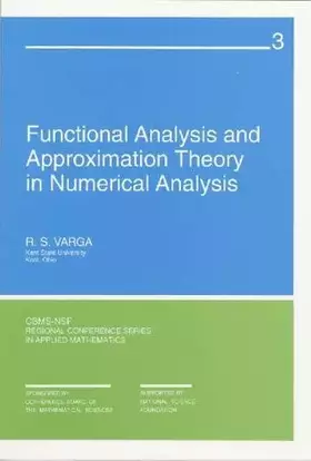 Couverture du produit · Functional Analysis and Approximation Theory in Numerical Analysis