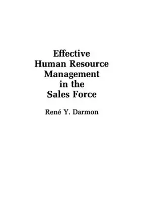 Couverture du produit · Effective Human Resource Management In The Sales Force