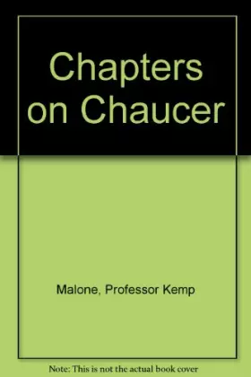 Couverture du produit · Chapters on Chaucer