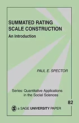 Couverture du produit · Summated Rating Scale Construction: An Introduction (Quantitative Applications in the Social Sciences)