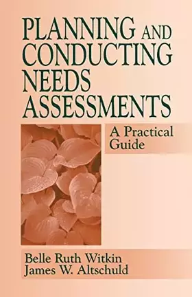 Couverture du produit · Planning and Conducting Needs Assessments: A Practical Guide