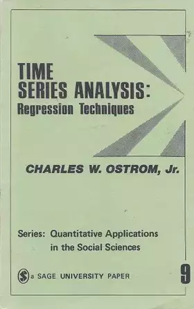 Couverture du produit · Time Series Analysis: Regression Techniques (Quantitative Applications in the Social Sciences)