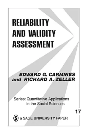 Couverture du produit · Reliability and Validity Assessment (Quantitative Applications in the Social Sciences)