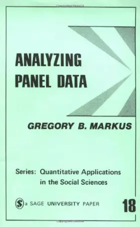 Couverture du produit · Analyzing Panel Data (Quantitative Applications in the Social Sciences)