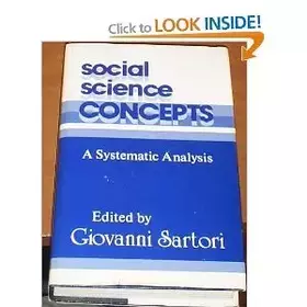 Couverture du produit · Social Science Concepts: A Systematic Analysis