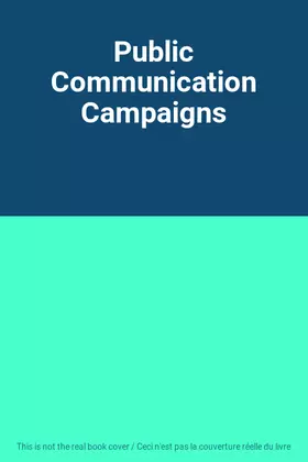 Couverture du produit · Public Communication Campaigns