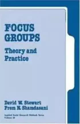 Couverture du produit · Focus Groups: Theory and Practice (Applied Social Research Methods)