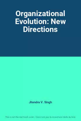 Couverture du produit · Organizational Evolution: New Directions