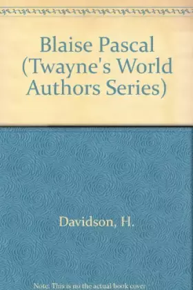Couverture du produit · Blaise Pascal (Twayne's World Authors Series)