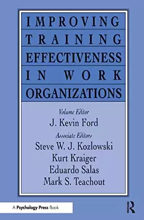 Couverture du produit · Improving Training Effectiveness in Work Organizations (Applied Psychology Series)