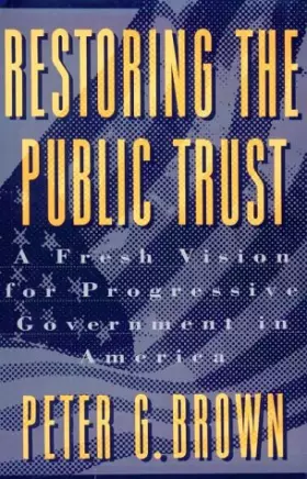 Couverture du produit · RESTORING THE PUBLIC TRUST