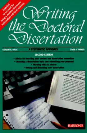 Couverture du produit · Writing the Doctoral Dissertation