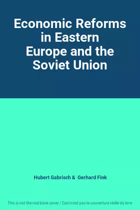 Couverture du produit · Economic Reforms in Eastern Europe and the Soviet Union
