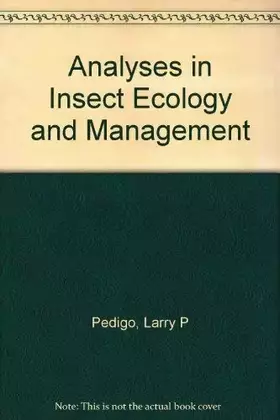 Couverture du produit · Analyses in Insect Ecology and Management