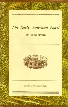 Couverture du produit · The early American novel