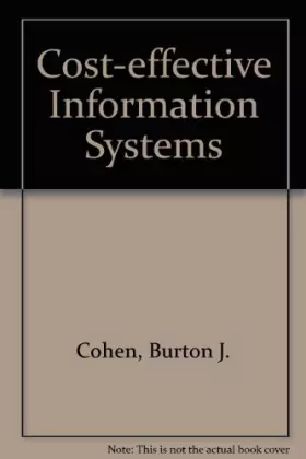 Couverture du produit · Cost-effective Information Systems