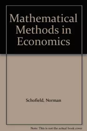 Couverture du produit · Mathematical Methods in Economics