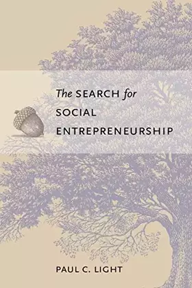 Couverture du produit · The Search for Social Entrepreneurship