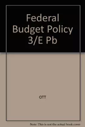 Couverture du produit · Federal Budget Policy