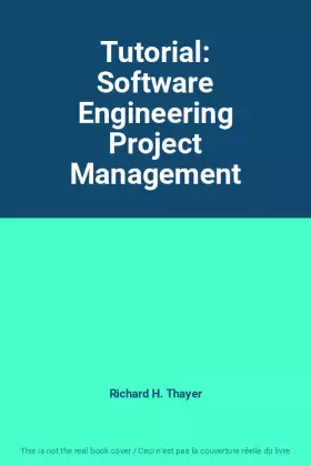 Couverture du produit · Tutorial: Software Engineering Project Management