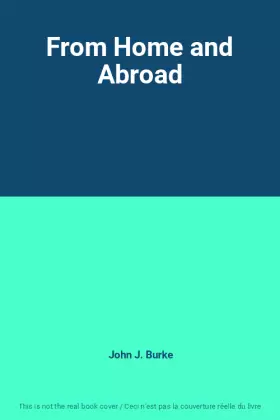 Couverture du produit · From Home and Abroad