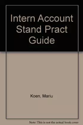 Couverture du produit · Intern Account Stand Pract Guide